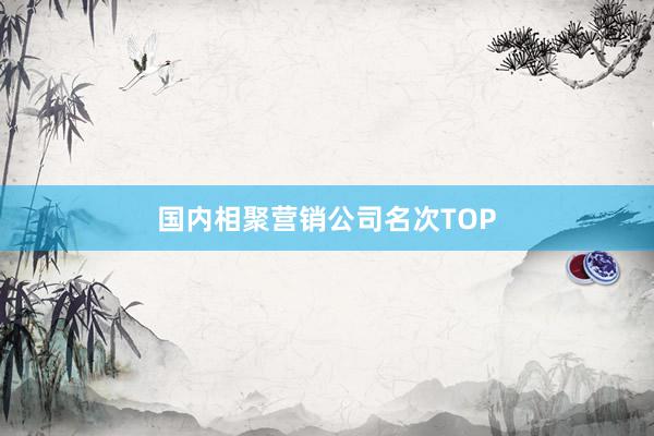 国内相聚营销公司名次TOP